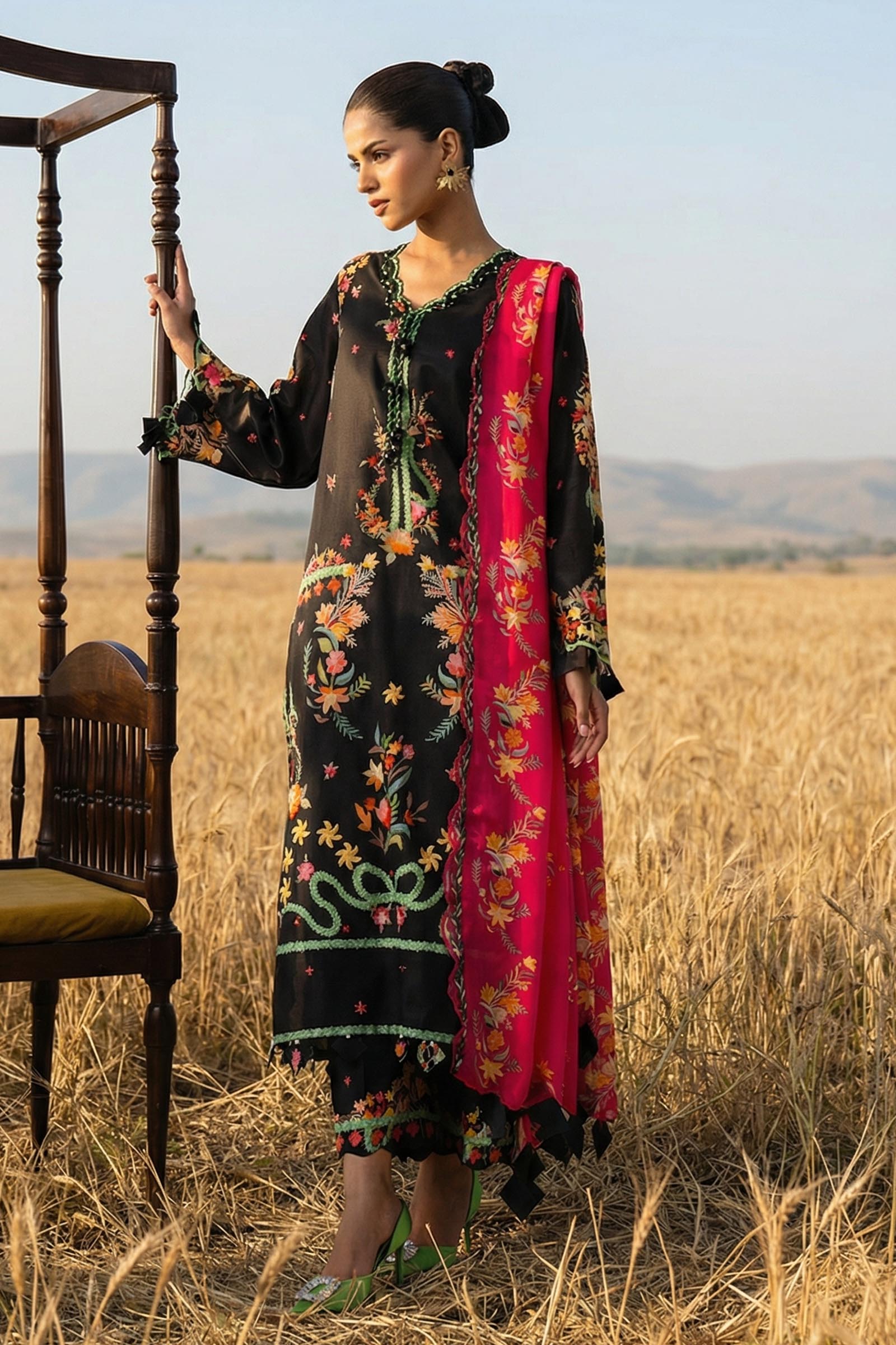 Unstitched Muzlin Lawn 3 Piece Suit Main image