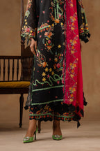 Unstitched Muzlin Lawn 3 Piece Suit