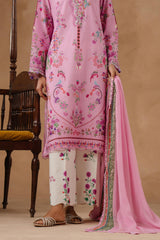 Unstitched Muzlin Lawn 3 Piece Suit