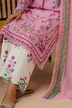 Unstitched Muzlin Lawn 3 Piece Suit