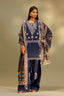 Unstitched Embroidered 3 Piece Muzlin Suit