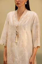 Unstitched Embroidered 3 Piece Muzlin Suit
