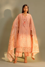 Unstitched Embroidered 3 Piece Muzlin Suit