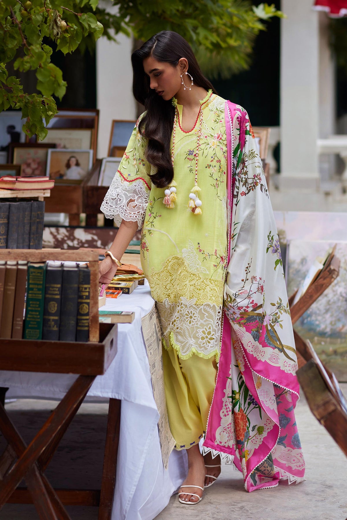 Sana Safinaz Unstitched Embroidered 3 Piece Muzlin Suit, view 1
