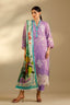 Unstitched Embroidered 3 Piece Muzlin Suit
