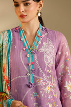 Unstitched Embroidered 3 Piece Muzlin Suit