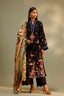Unstitched Embroidered 3 Piece Muzlin Suit