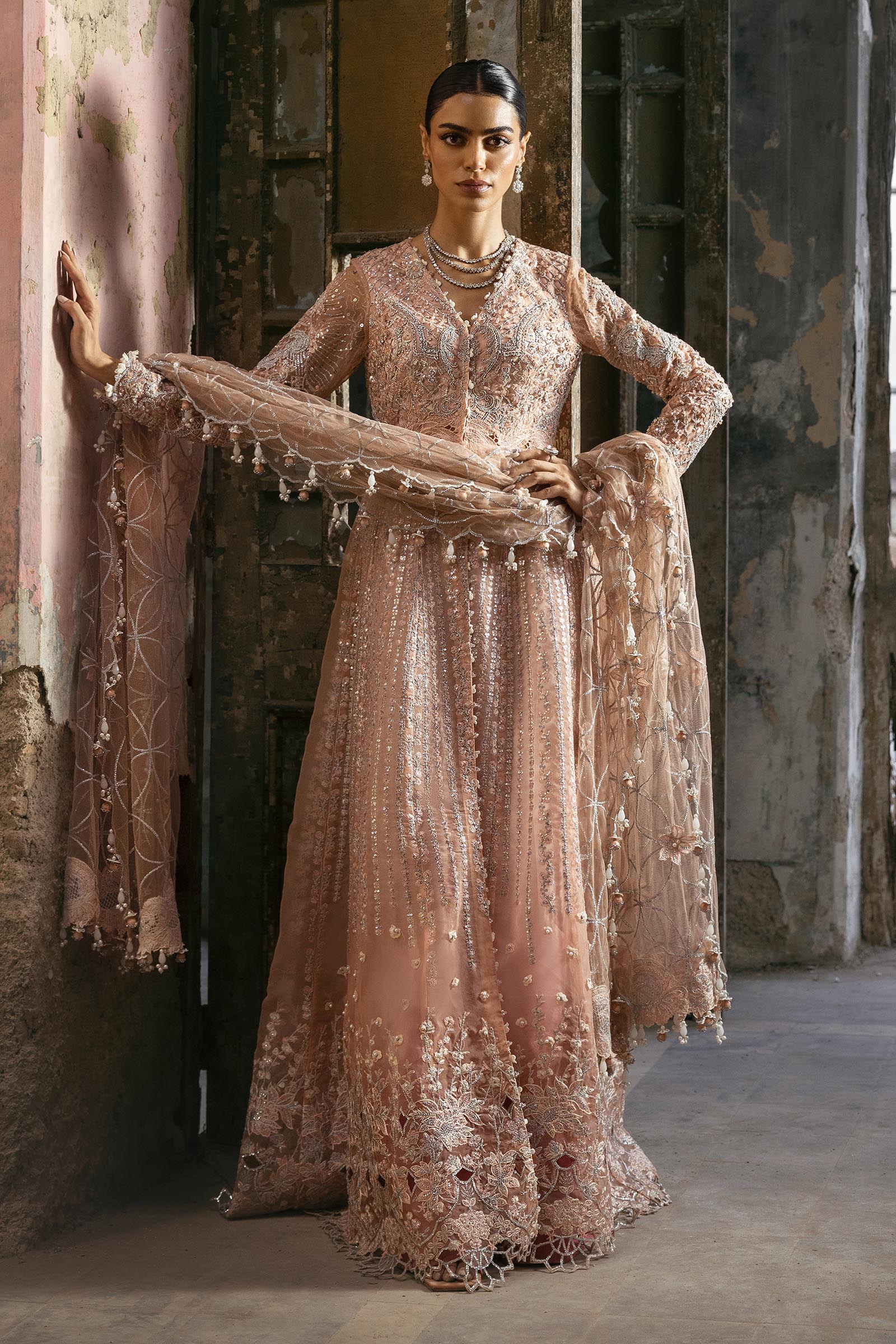 Stitched Nura Embroidered Suit Main image