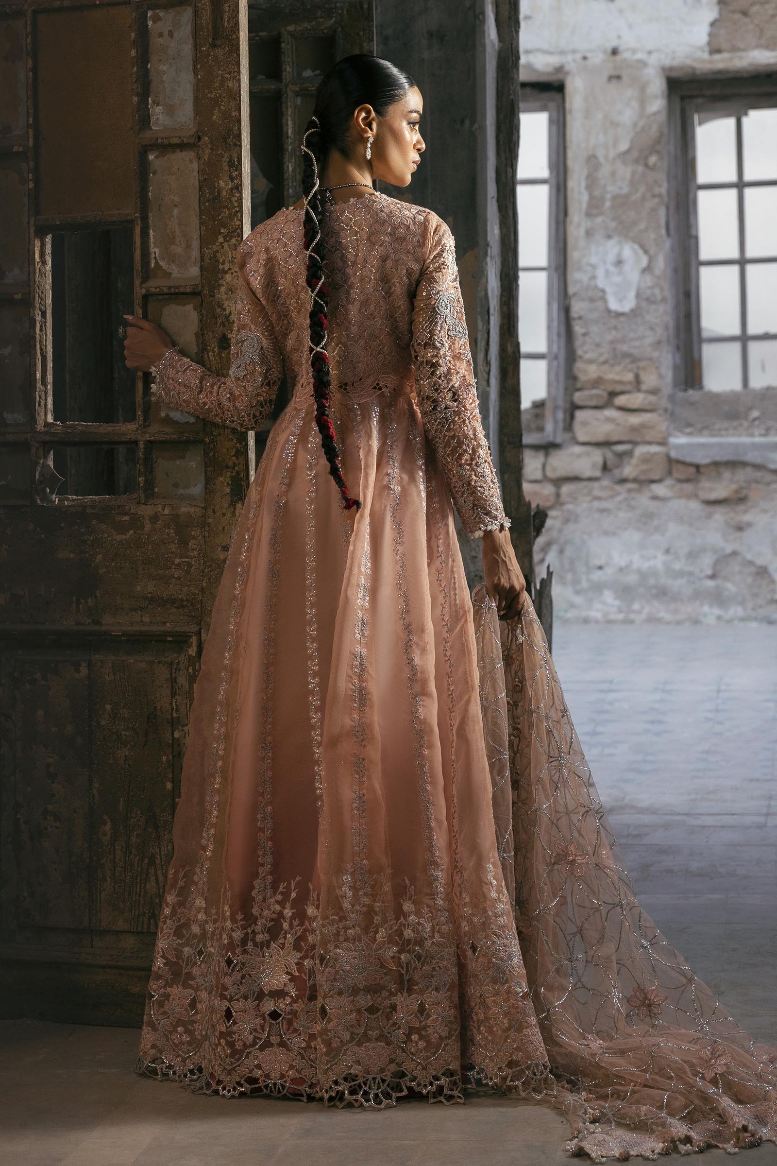 Stitched Nura Embroidered Suit Secondary image