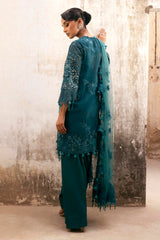 Stitched Nura Organza Embroidered Suit