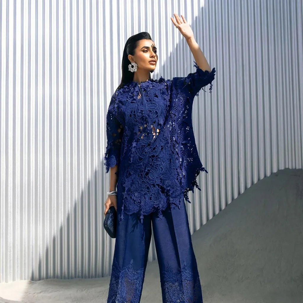 Blue Cut Work (P-292)