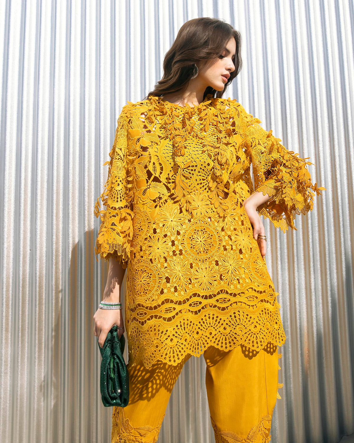 Yellow Cut Work (P-294)