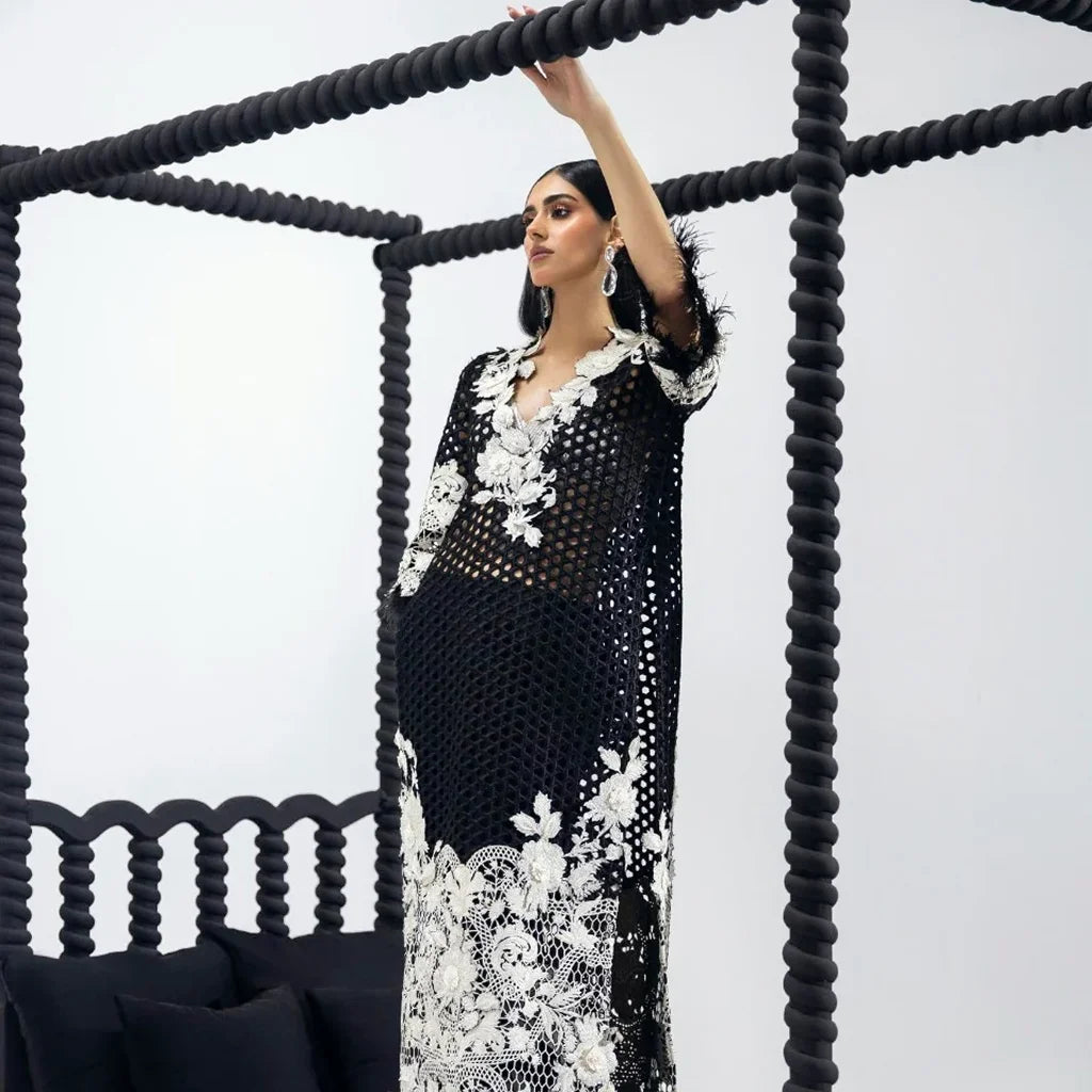 Black Cut Work (P-309)