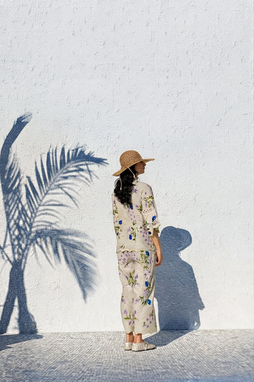 Stitched Resort Lawn Shirt + Culotte Secondary image