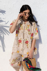 Stitched Resort Lawn Shirt + Culotte