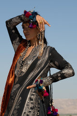 Unstitched Winter Luxury Embroidered Jacquard Suit