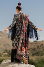 Unstitched 3 Piece Raw Silk Suit