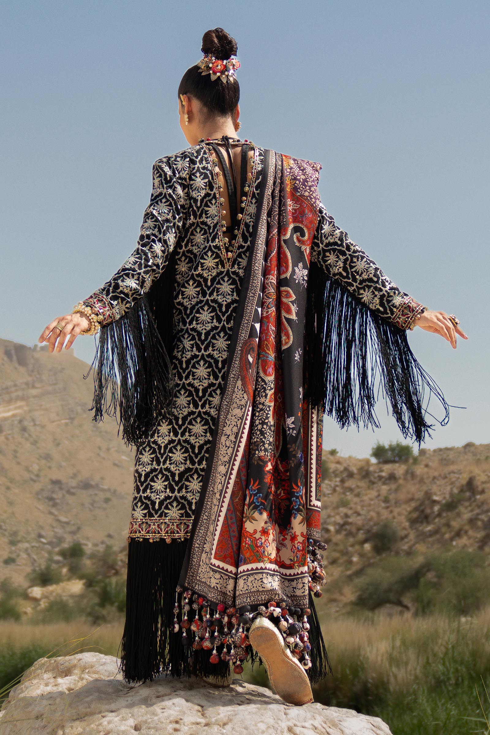 Unstitched 3 Piece Raw Silk Suit