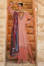 Unstitched 3 Piece Raw Silk Suit