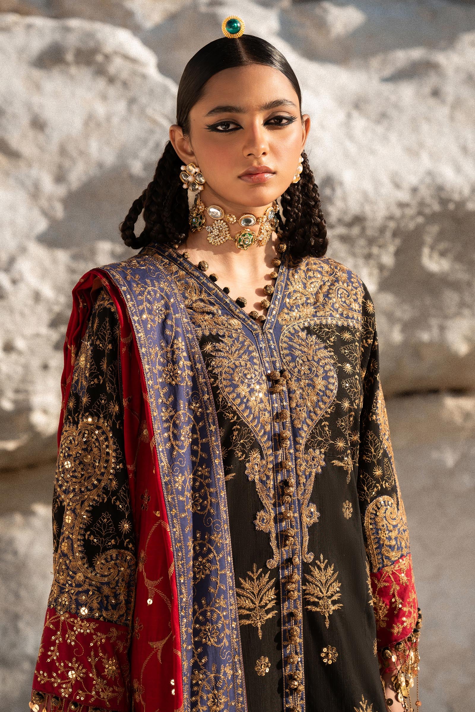 Unstitched 3 Piece Slub Suit Secondary image