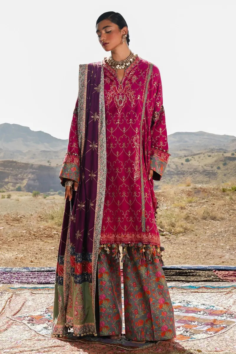 Unstitched 3 Piece Slub Suit Main image