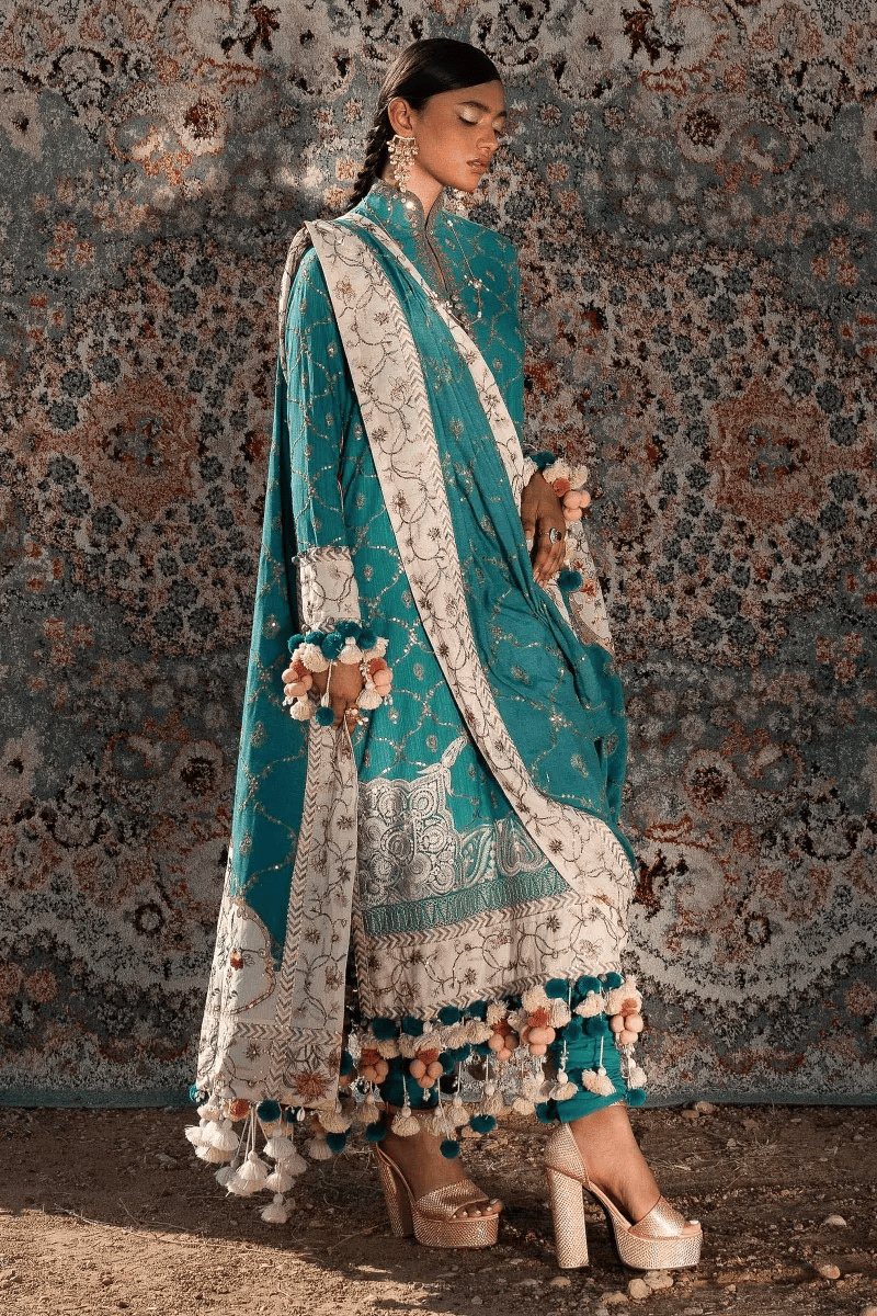 Unstitched 3 Piece Slub Suit Main image
