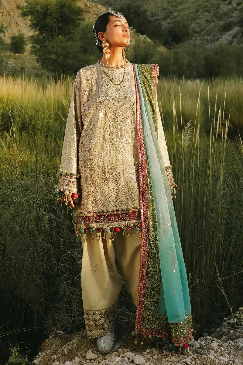 Unstitched 3 Piece Slub Suit Main image