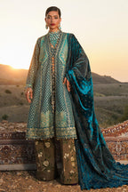 Unstitched 3 Piece Raw Silk Suit