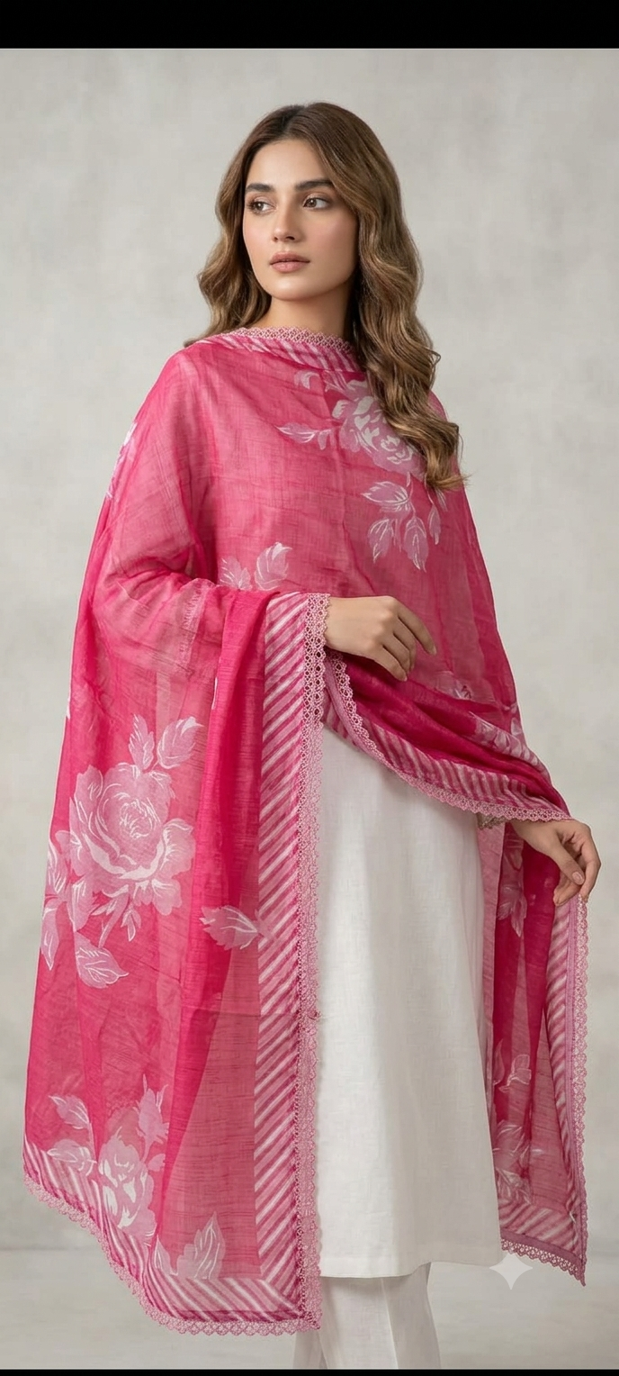 Stitched Printed Dupatta Main image