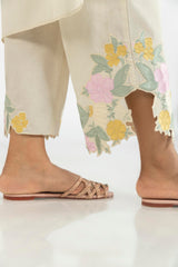 Stitched Lawn Embroidered Shirt + Culotte