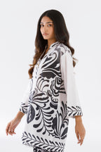 Stitched Printed Slub Shirt