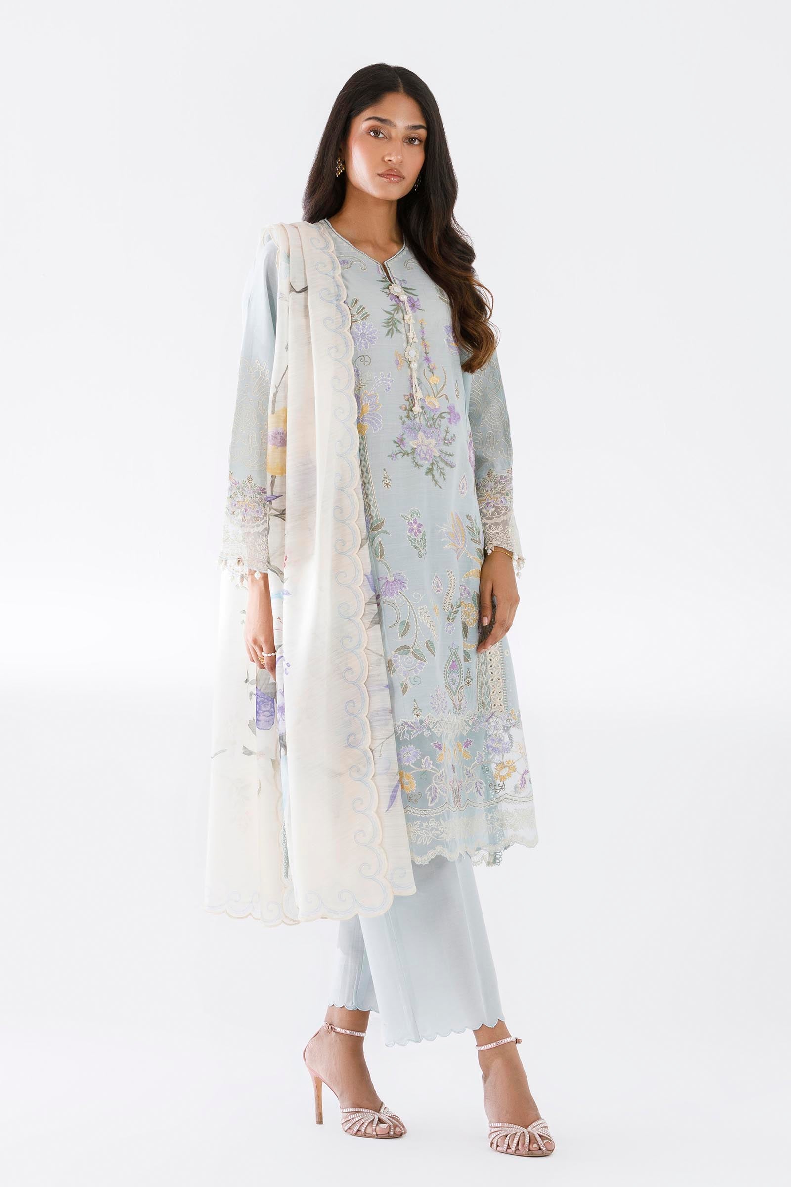 Stitched Luxury Lawn Suit Main image