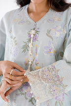 Stitched Luxury Lawn Suit