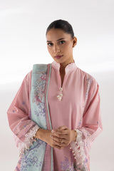 Stitched Embroidered Muzlin Lawn Suit