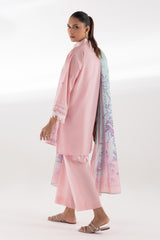 Stitched Embroidered Muzlin Lawn Suit