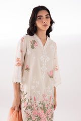 Stitched Embroidered Muzlin Lawn Suit