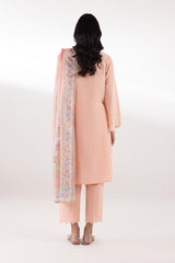 Stitched Embroidered Muzlin Lawn Suit