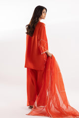 Stitched Embroidered Muzlin Lawn Suit