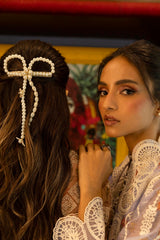 Stitched Embroidered Organza Shirt