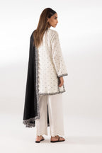 Stitched Embroidered Lawn Shirt + Dupatta