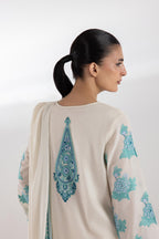 Stitched Embroidered Voile Shirt + Dupatta