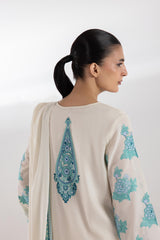 Stitched Embroidered Voile Shirt + Dupatta