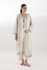 Stitched Embroidered Lawn Shirt + Dupatta