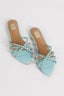 Powder Blue Star Flat Sandals
