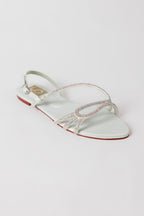 Blue Slingback Sandals
