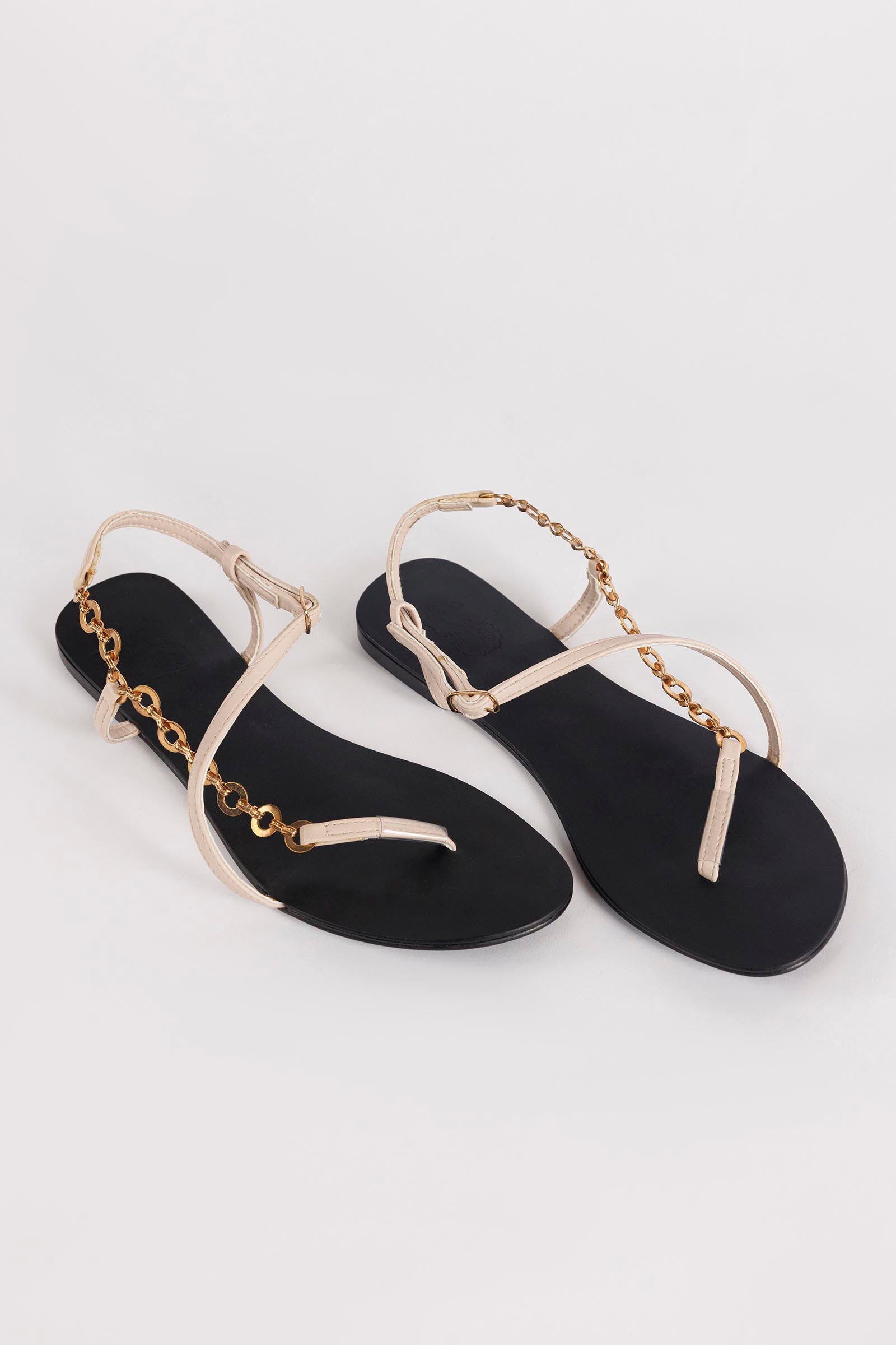 Black Gold Chain Slingbacks Secondary image