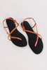 Black Orange Strap Slingblacks