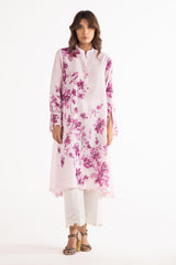 Stitched Printed Crepe Shirt