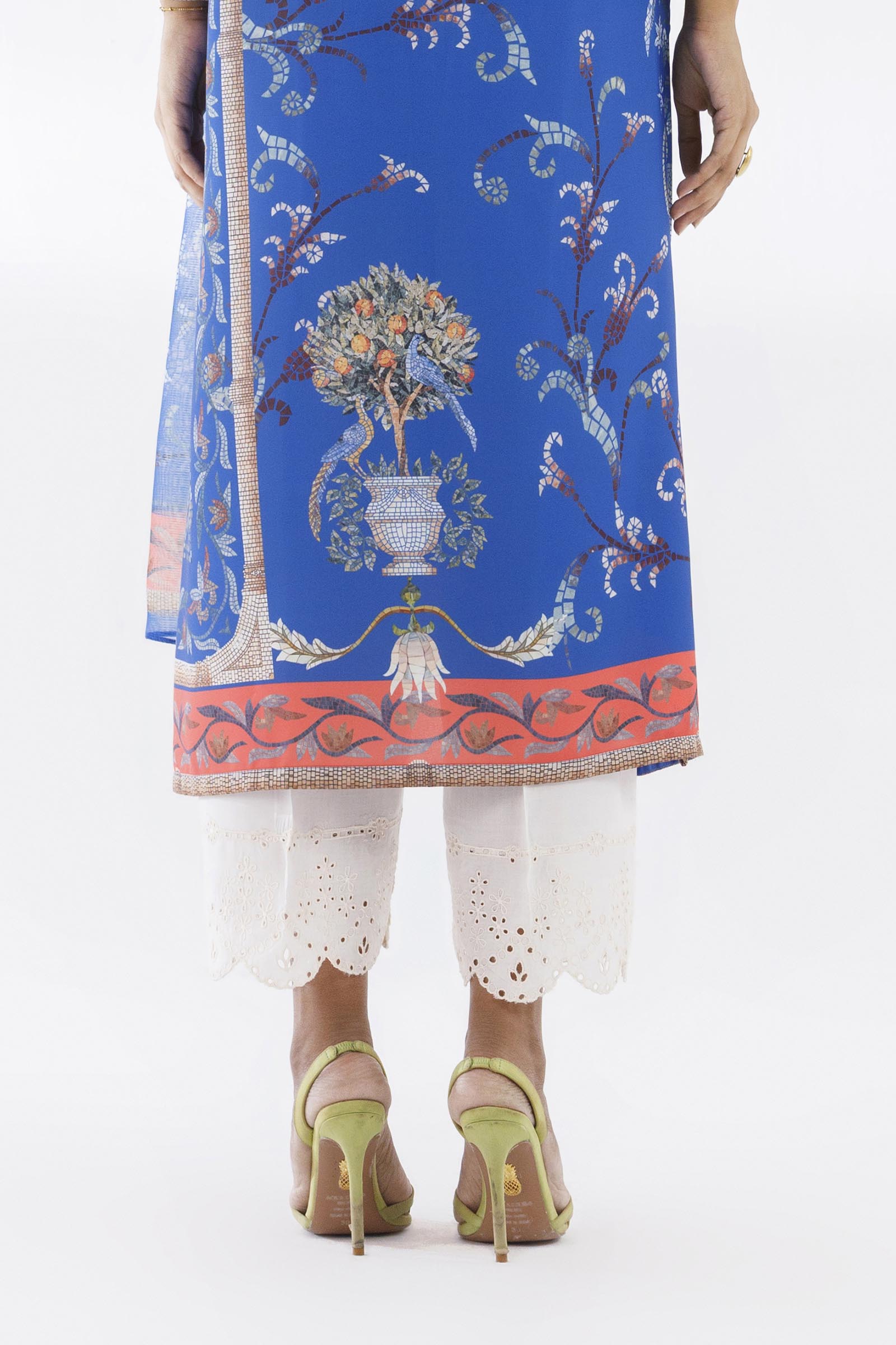 Stitched Lawn Embroidered Culotte