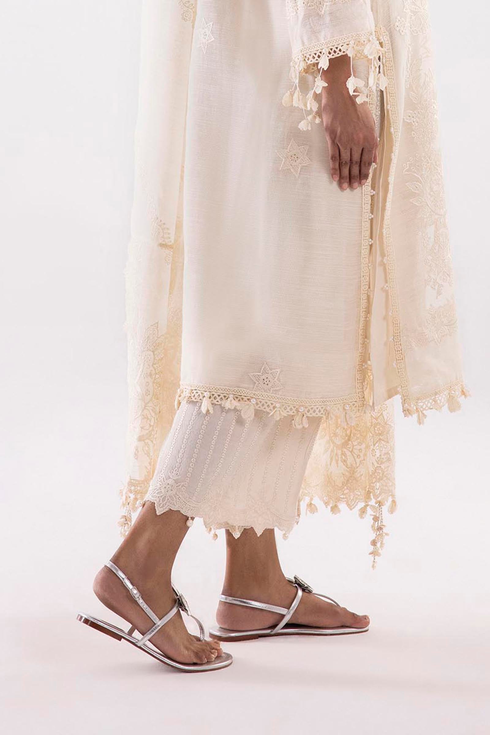Stitched Raw Silk Bottom Secondary image